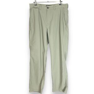 REI‎ Men's Pants Light Green 32W x 30L Nylon Slacks Lightweight Hiking Outdoors